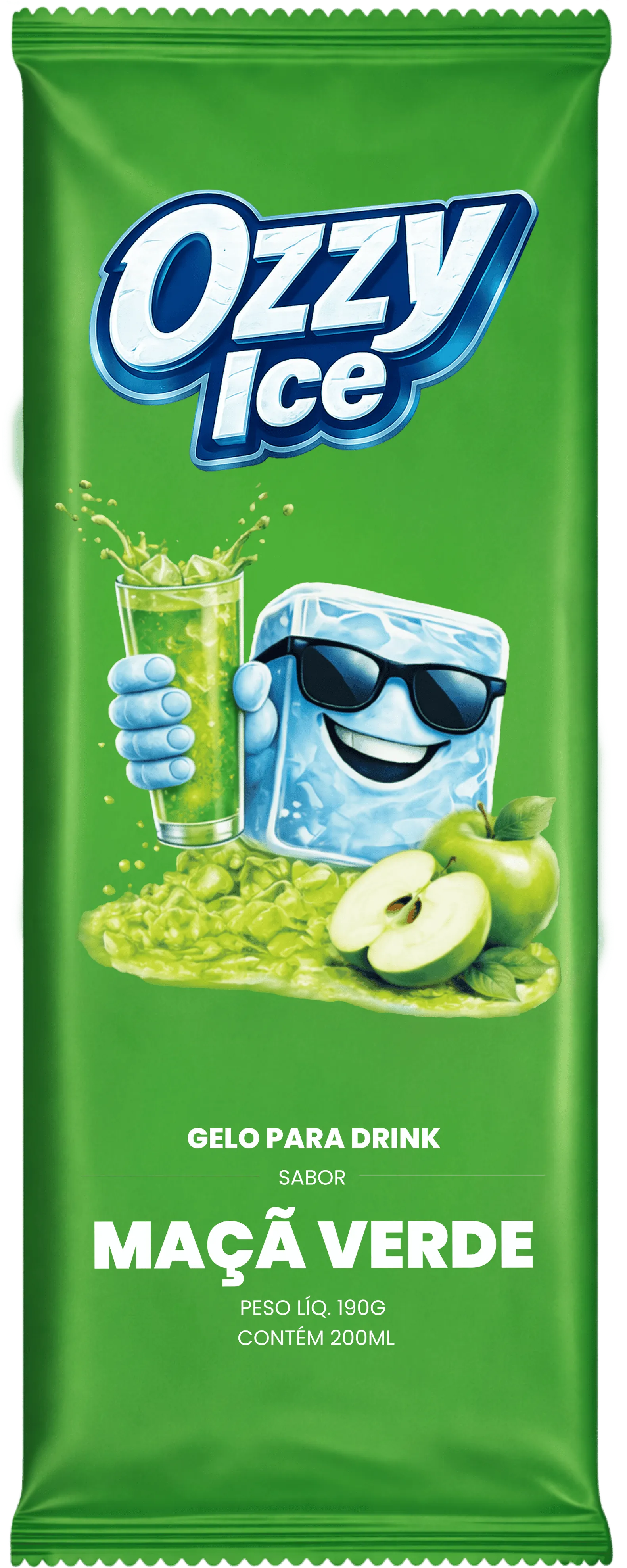 Gelo Nuty sabor Maçã Verde