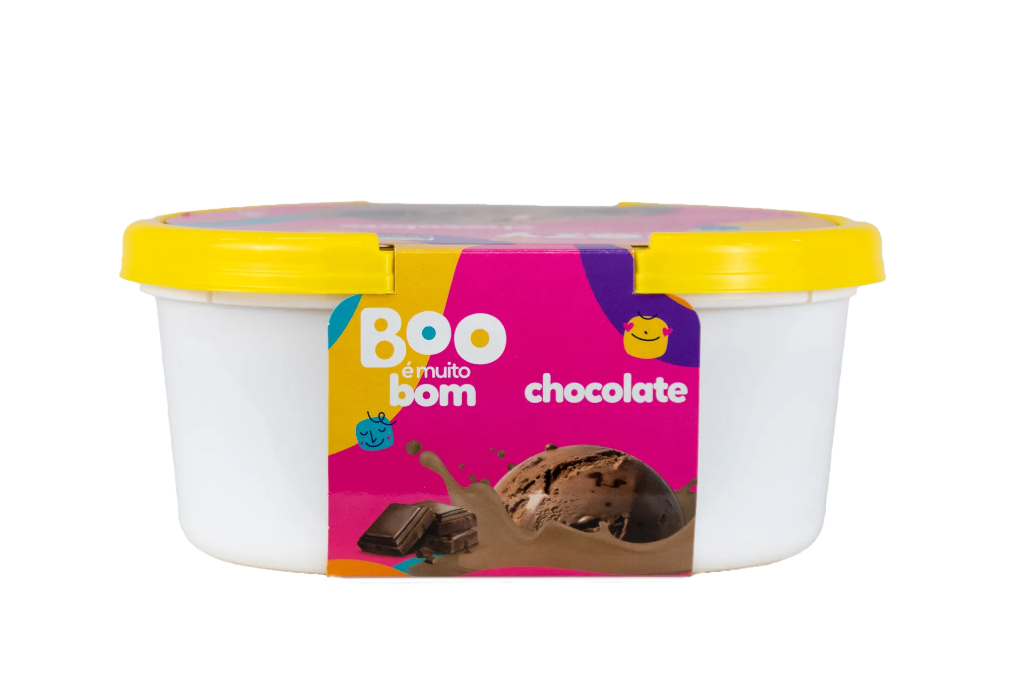 Sorvete Boozy sabor Chocolate 1L