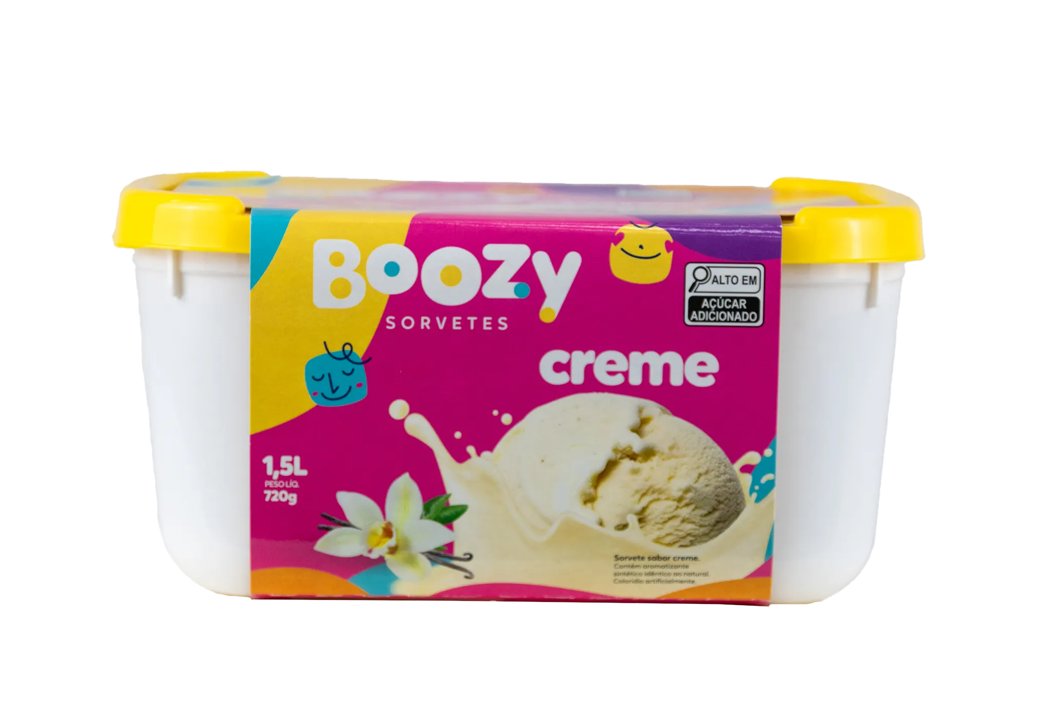 Sorvete Boozy sabor Creme 1.5L