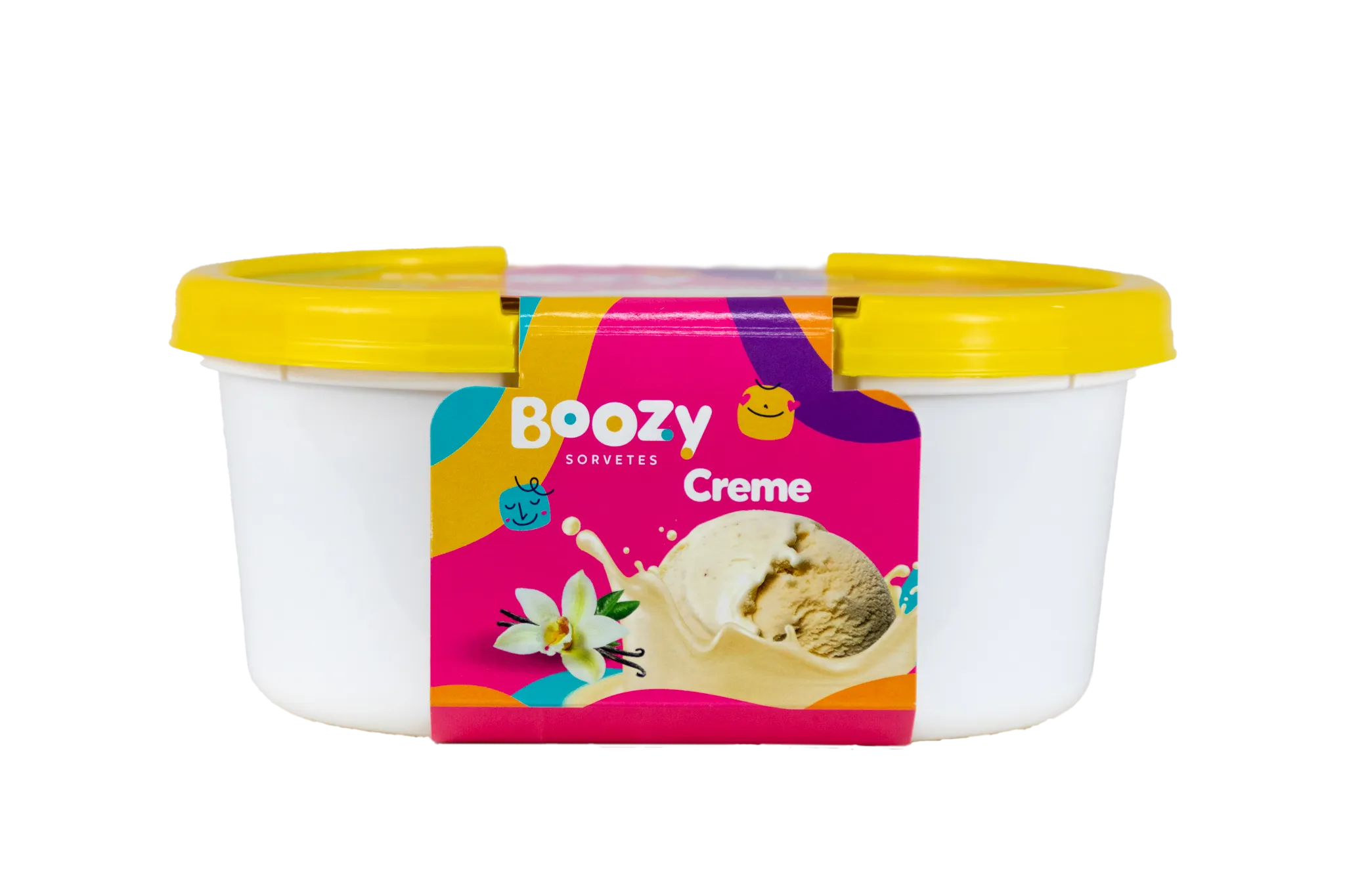 Sorvete Boozy sabor Creme 1L