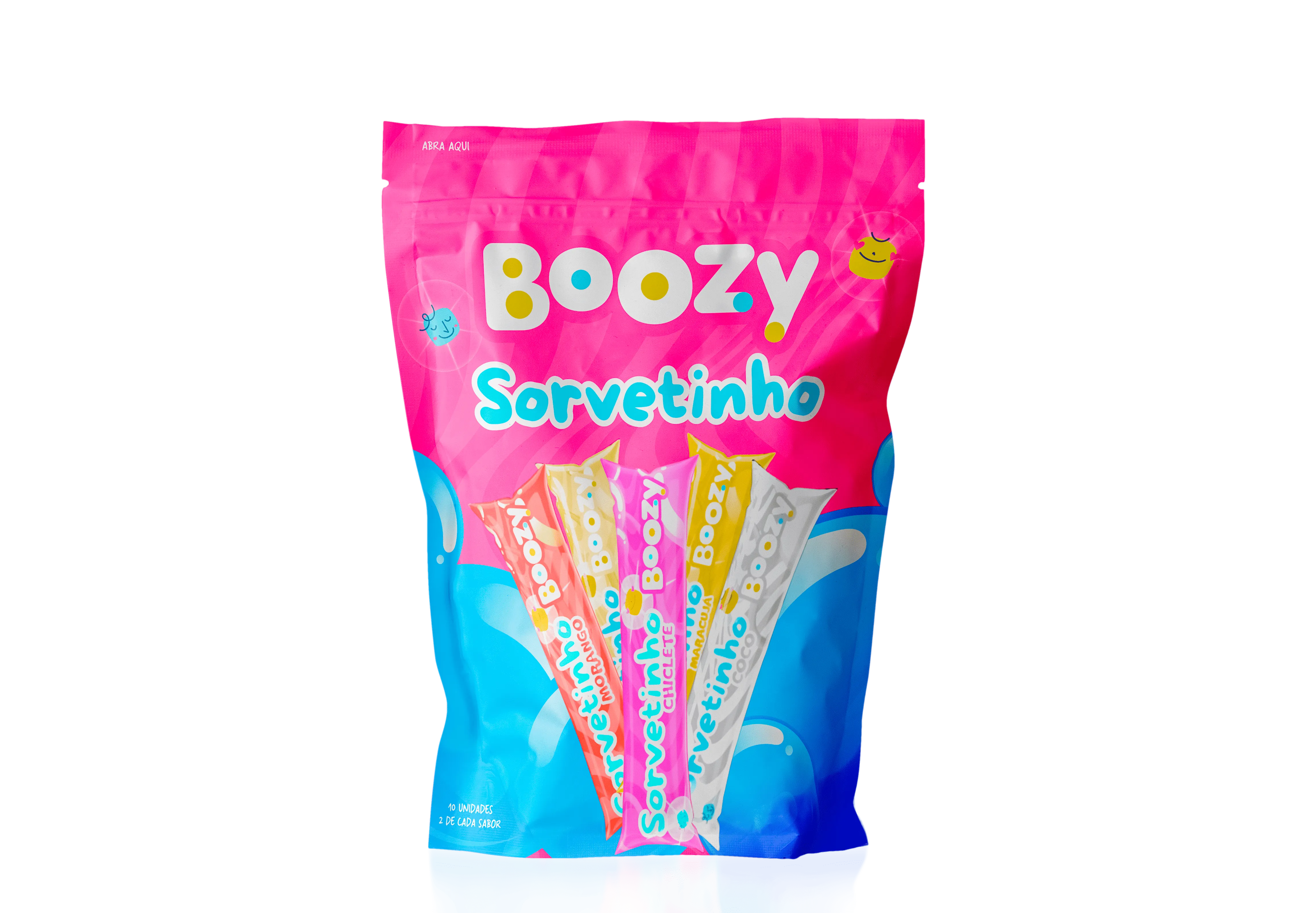 Sorvetinho Boozy sabor Pacote Sorvetinho